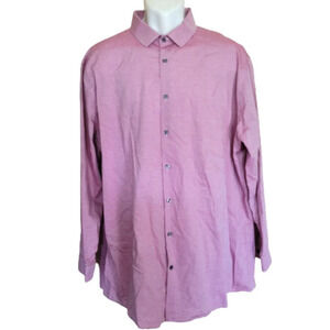 J.Ferrar Red Stripe Super Slim Mechanical Stretch Button Down Shirt Size Men XXL